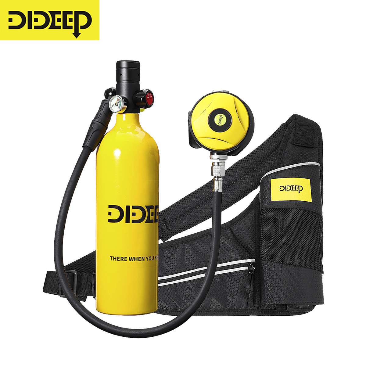 DIDEEP X4000Pro 1L Scuba Diving Gear Cylinder Oxygen Professional Buceo Diving Equipment Scuba Kit Water Pump Snorkeling Set
