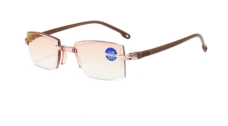 2020 Men Women Rimless Reading Glasses Anti Blue Light Magnification Eyewear Presbyopic Glasses Diopter okulary