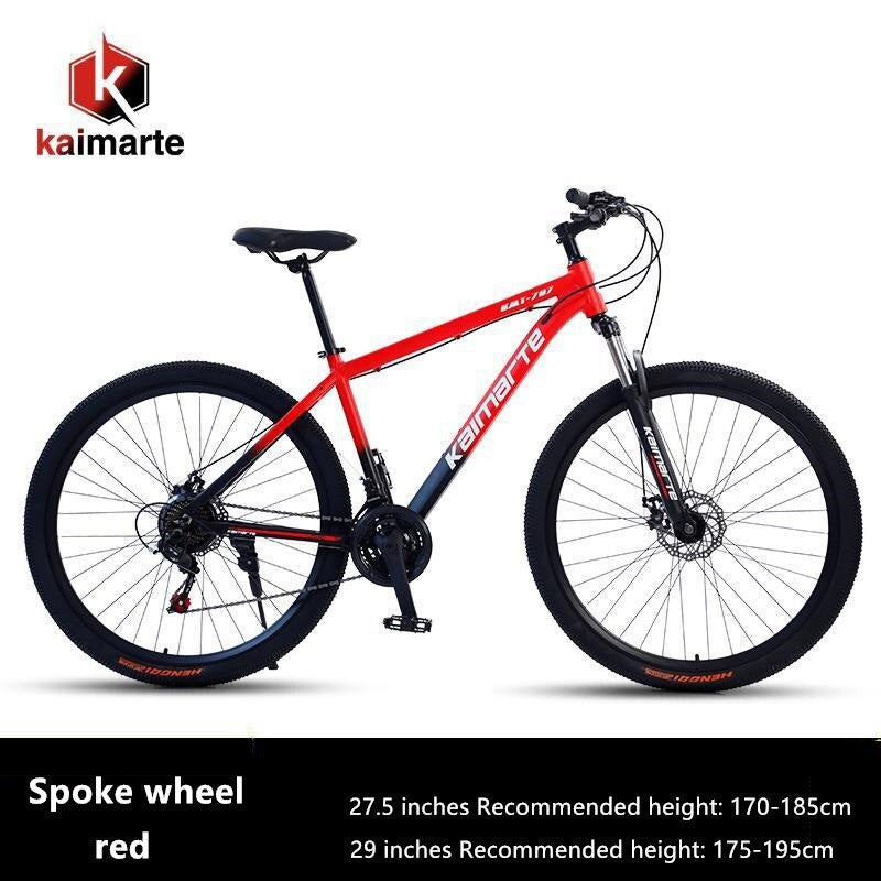 Mountain Bike 27.5/29 Inch Aluminum Alloy Variable Speed Outdoor Mountain Off-Road Bicycle Male Female Commuter Mountain Bike
