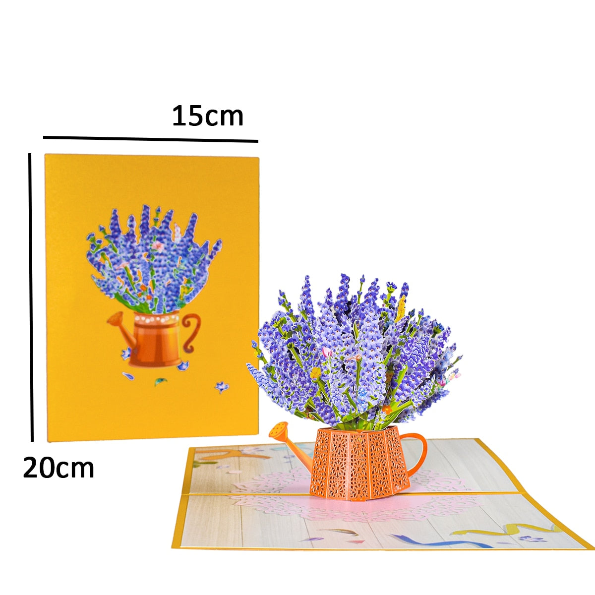 Pop-Up Flower Card Flora 3D Greeting Card for Birthday Mothers Father&#39;s Day Graduation Wedding Anniversary Get Well Sympathy