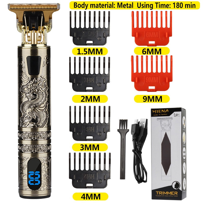 2022 New T9 Electric Hair Clipper Hair Trimmer For Men USB Rechargeable Electric Shaver Beard Barber Adults Hair Cutting Machine