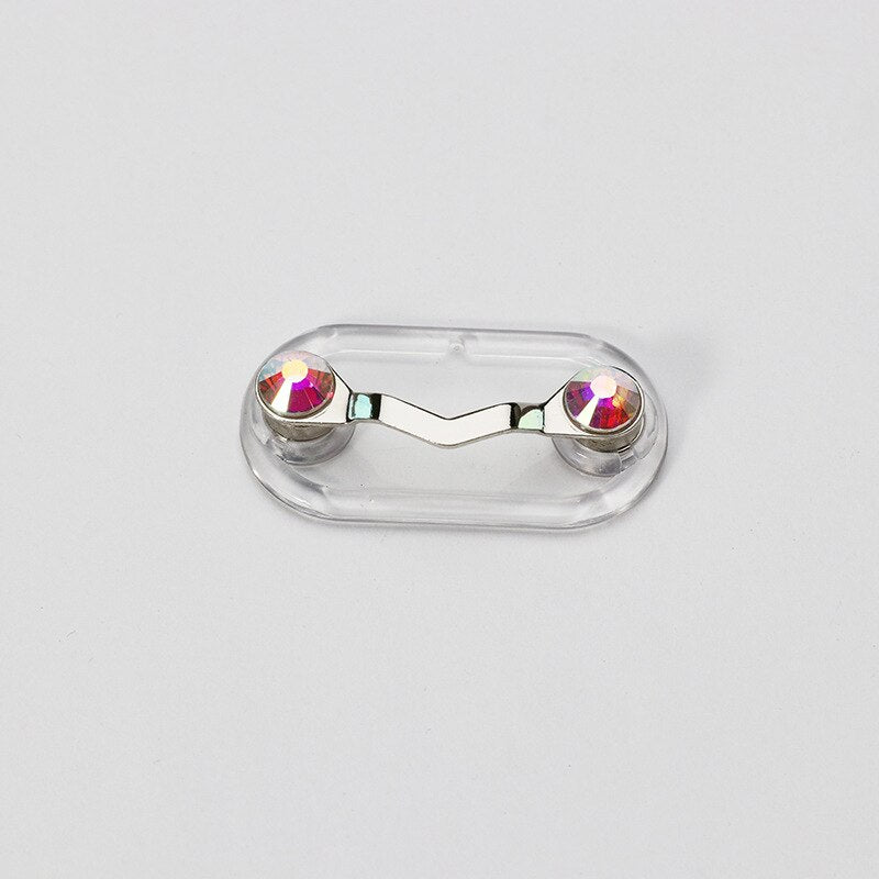 Magnetic Hang Eyeglass Holder Pin Brooches Fashion Multi-function Portable Clothes Clip Buckle Magnet Glasses Headset Line Clips