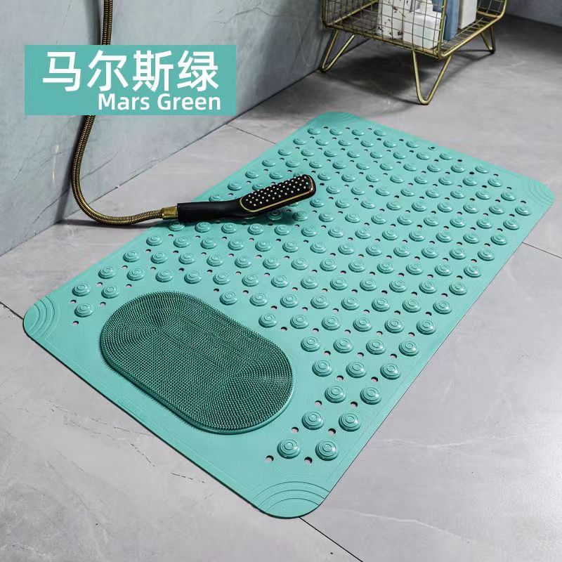 2019NEW Bath Mat 36x71cm Suction Cup Safety Shower Bathtub Mats Non Slip Bathroom Floor Mat PVC  Waterproof Massage Foot Pad