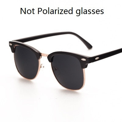 Semi-Rimless Sunglasses Men&#39;s Women 2023 Classic Vintage Polarized Sun glasses Men Oculos De Sol Gafas UV400 Retro Eyewear