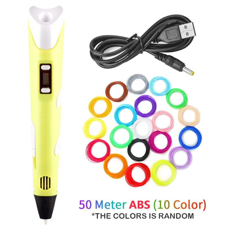 DIY 3D Printing Pen 5V 3D Pen Pencil 3D Drawing Pen Stift PLA Filament For Kid Child Education Hobbies Toys Birthday Gifts