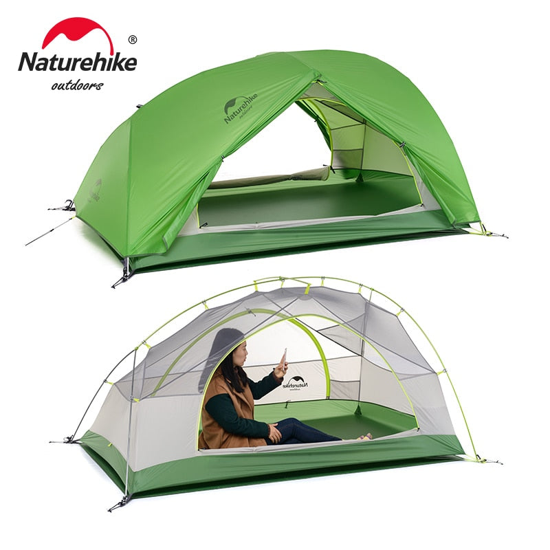 Naturehike Ster Rivier 2 Tent 2 Persoon Ultralight Waterdicht Camping Tent Dubbele Laag 4 Seizoenen Tent Outdoor Reizen Wandelen Tent