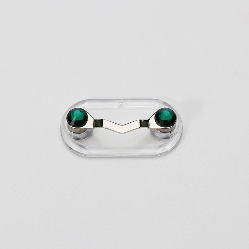 Magnetic Hang Eyeglass Holder Pin Brooches Fashion Multi-function Portable Clothes Clip Buckle Magnet Glasses Headset Line Clips