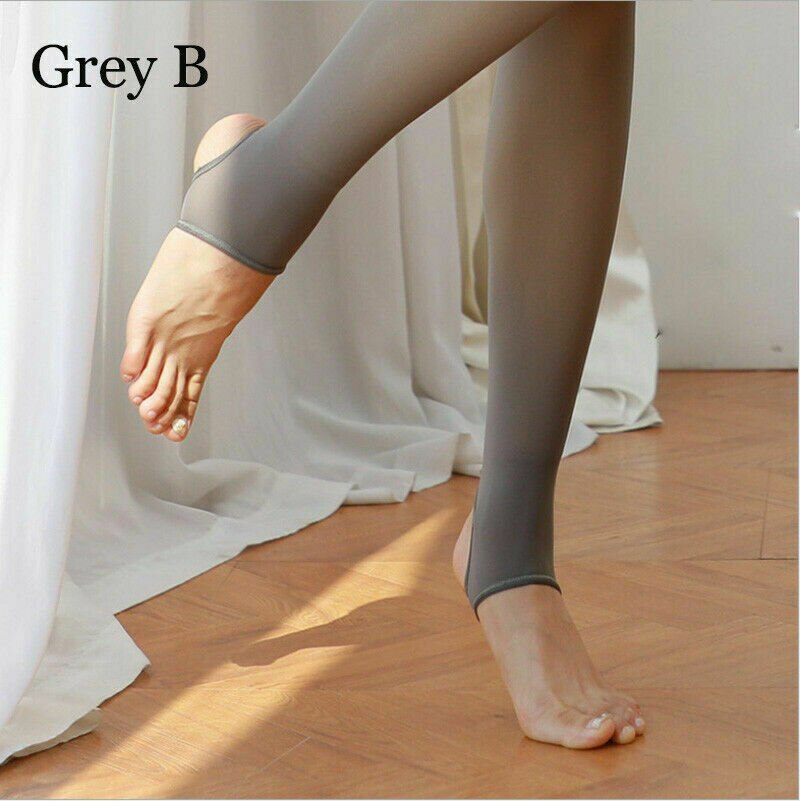 Winter Legs Fake Translucent Stockings Warm Fleece Pantyhose Thicken High Elasticity Slim Stretchy Outdoor Tights Mujer WOMEN