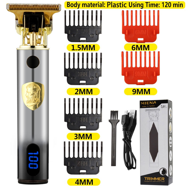 2022 New T9 Electric Hair Clipper Hair Trimmer For Men USB Rechargeable Electric Shaver Beard Barber Adults Hair Cutting Machine