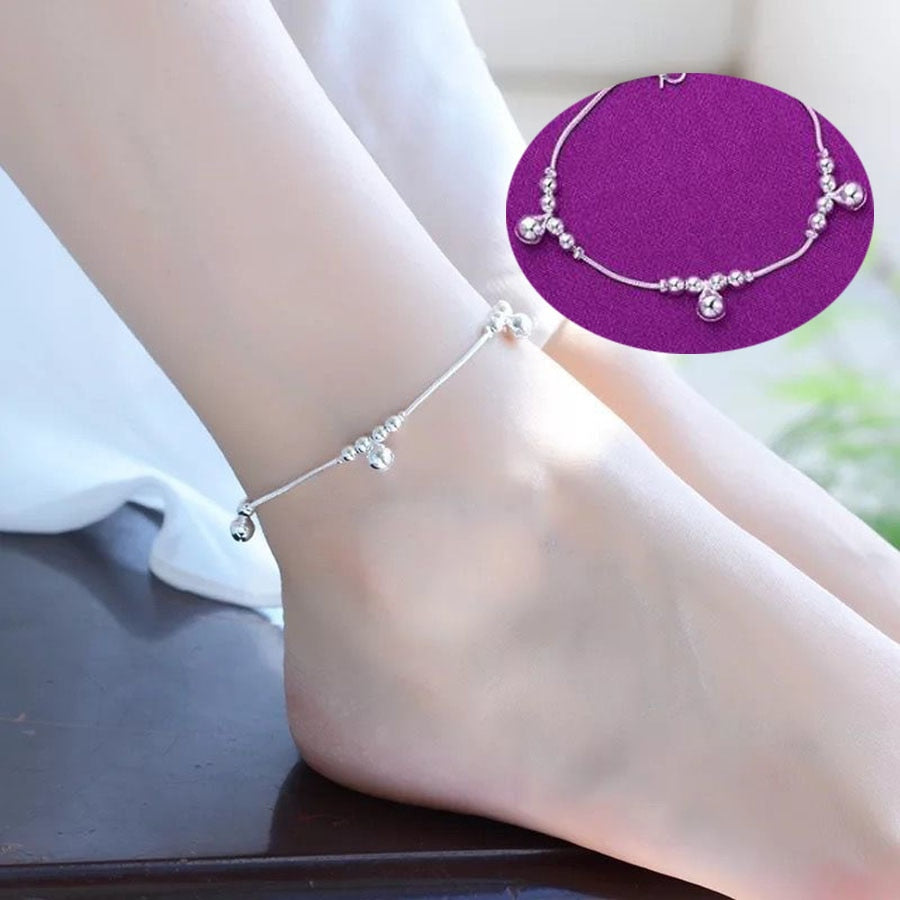 SAIYE 925 Sterling Silver Double Layer Zircon Star Round Bead Charm Bracelet&Bangle For Women Elegant Jewelry Pulseras