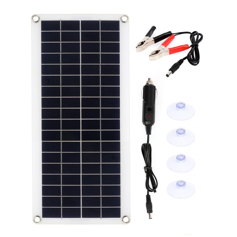 300W Solar Panel Kit Complete 12V USB With 10-60A Controller Solar Cells for Car Yacht RV Boat Moblie Phone Battery Charger