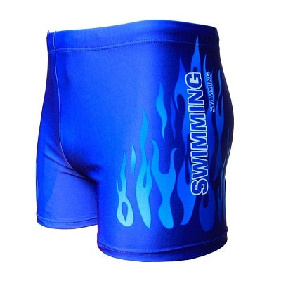 Men Swimwear Swimsuit Mens Swim Shorts Bathing Suit Swimming Pool Trunks Beach Briefs Flame Boxer Badpak maillot de bain homme