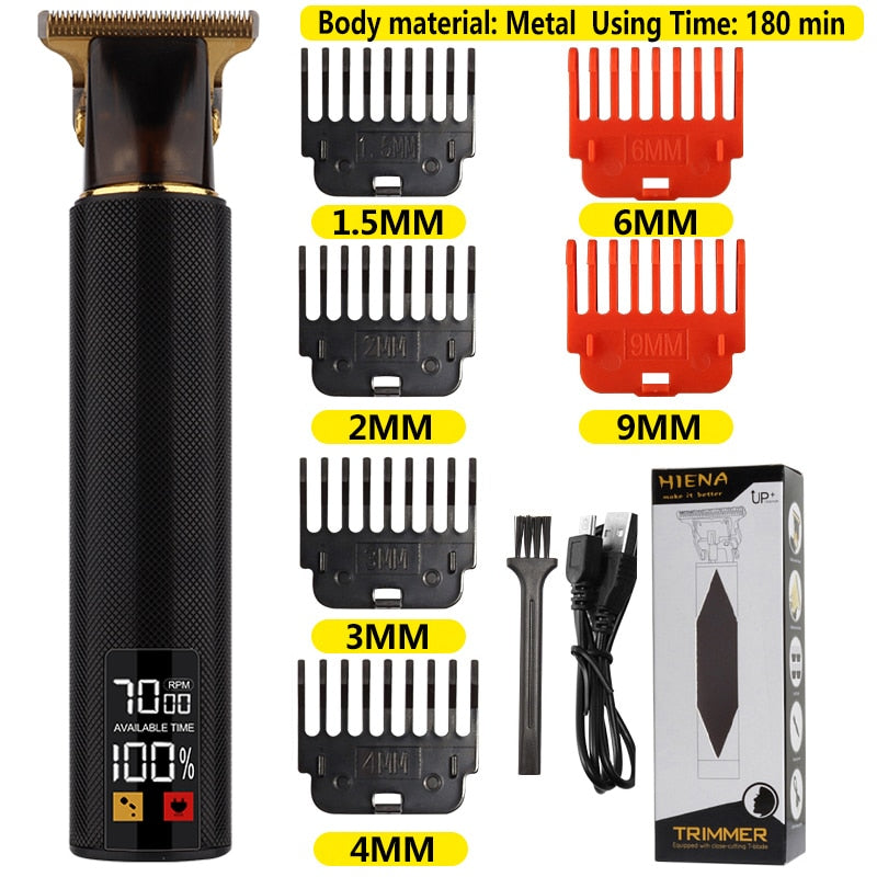 2022 New T9 Electric Hair Clipper Hair Trimmer For Men USB Rechargeable Electric Shaver Beard Barber Adults Hair Cutting Machine