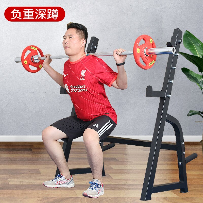 Home Multifunctional Barbell Rack Squat Rack Bench Press Weight Bench Strength Training Fitness Equipment
