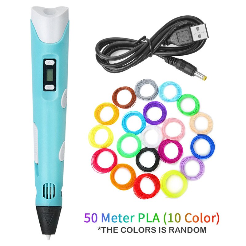 DIY 3D Printing Pen 5V 3D Pen Pencil 3D Drawing Pen Stift PLA Filament For Kid Child Education Hobbies Toys Birthday Gifts