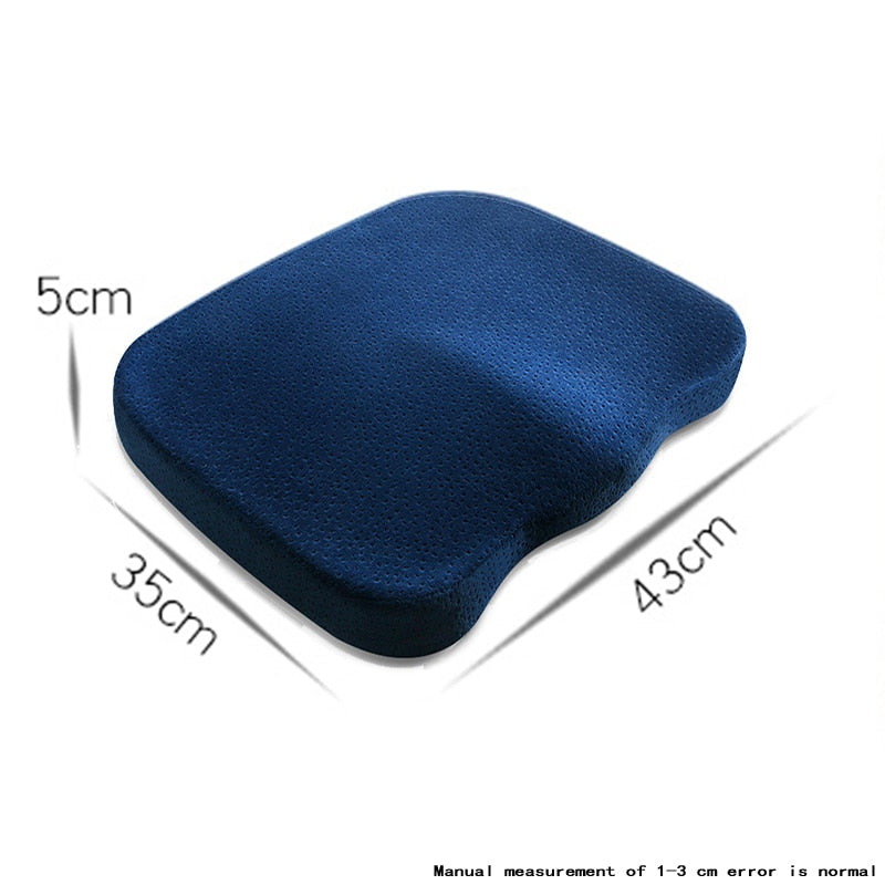 Memory Foam Seat Cushion Coccyx Orthopedic Pillow For Chair Massage Pad Car Office Hip Pillows Tailbone Pain Relief Seat Cushion