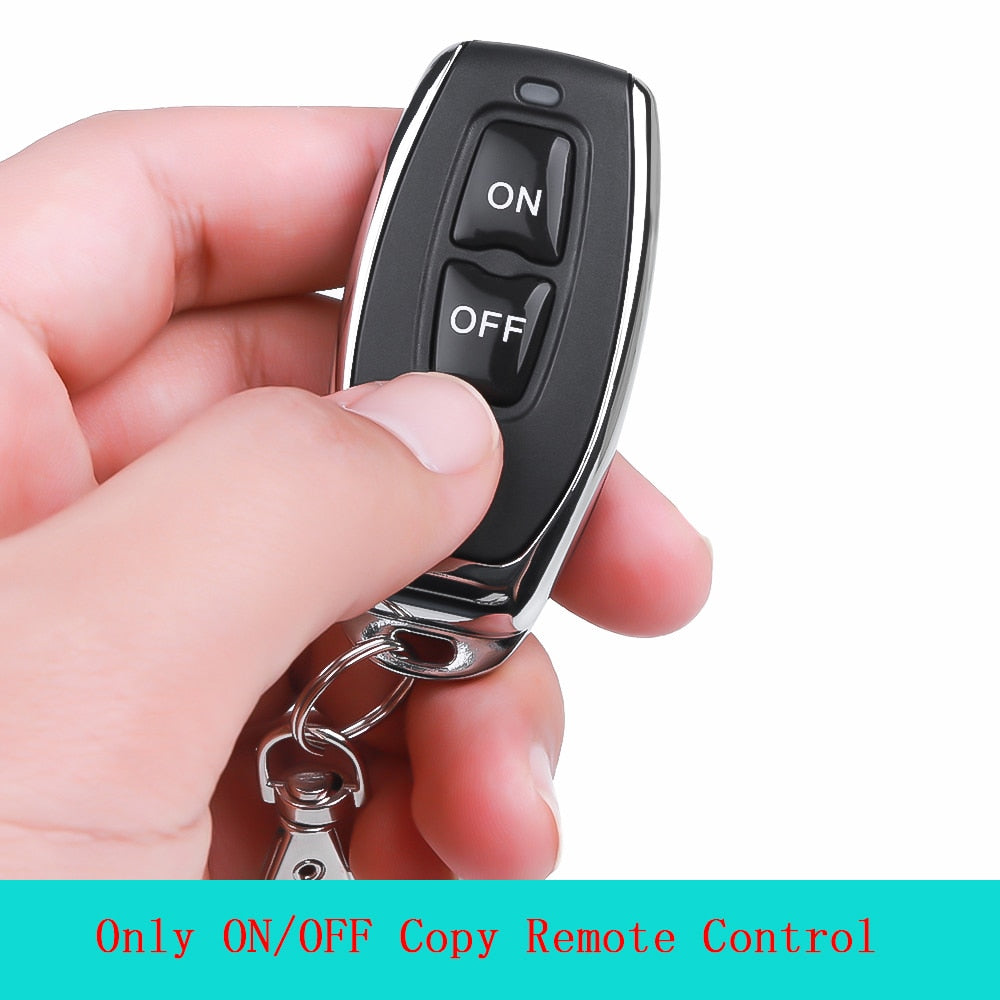 Hot DC12V 10A Relay 1 CH Wireless RF Remote Control Switch Transmitter with Receiver Module 433mhz LED Remote Control