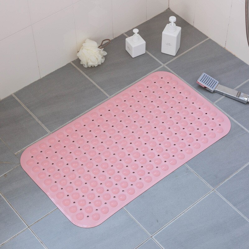 2019NEW Bath Mat 36x71cm Suction Cup Safety Shower Bathtub Mats Non Slip Bathroom Floor Mat PVC  Waterproof Massage Foot Pad