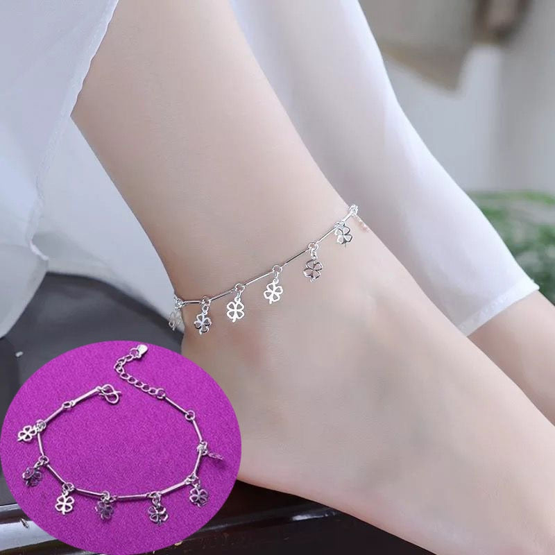 SAIYE 925 Sterling Silver Double Layer Zircon Star Round Bead Charm Bracelet&Bangle For Women Elegant Jewelry Pulseras