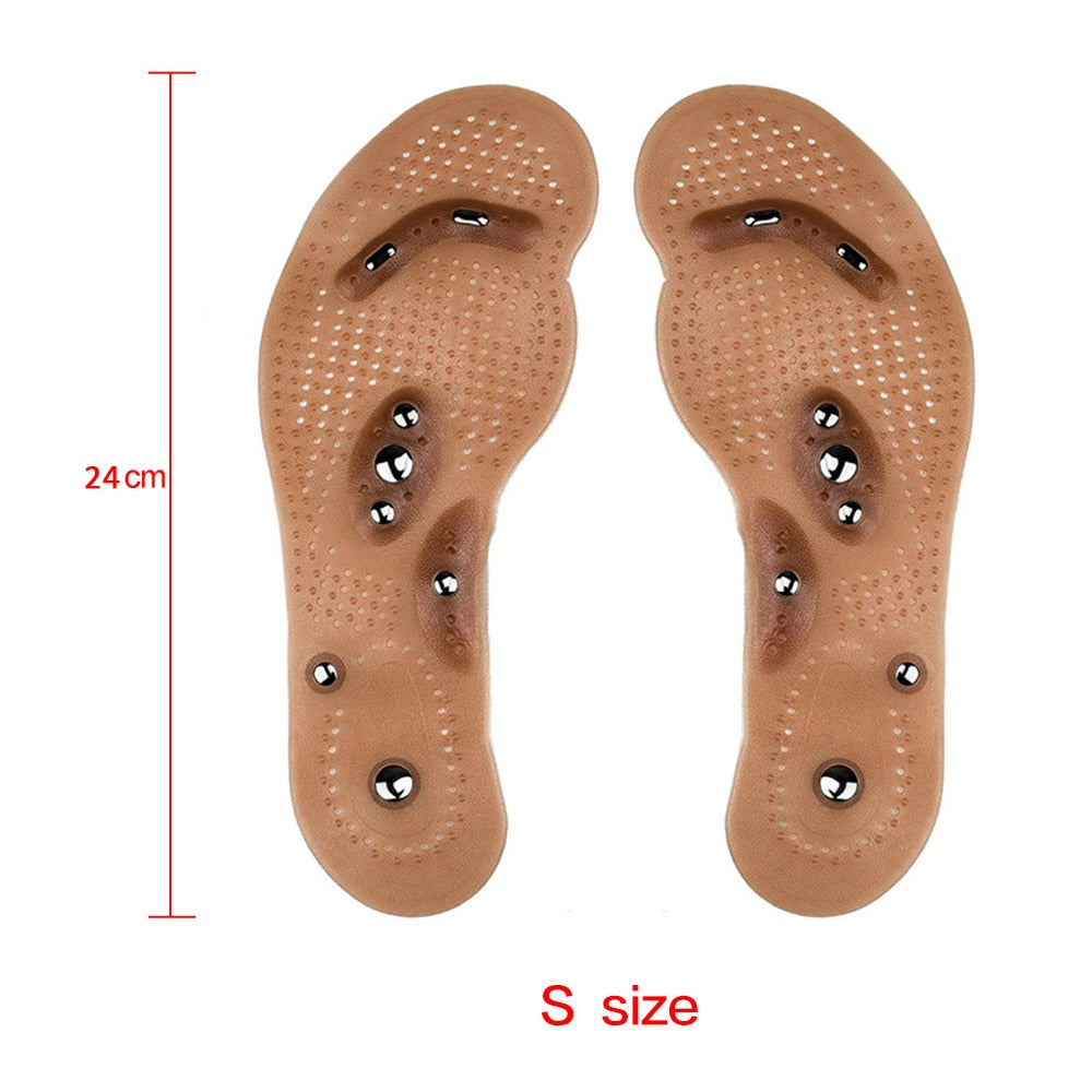 Body Detox Slimming Magnetic Foot Acupuncture Point Therapy Insole Cushion Massager Brioche Comfort Massage Shoe Pads Therapy