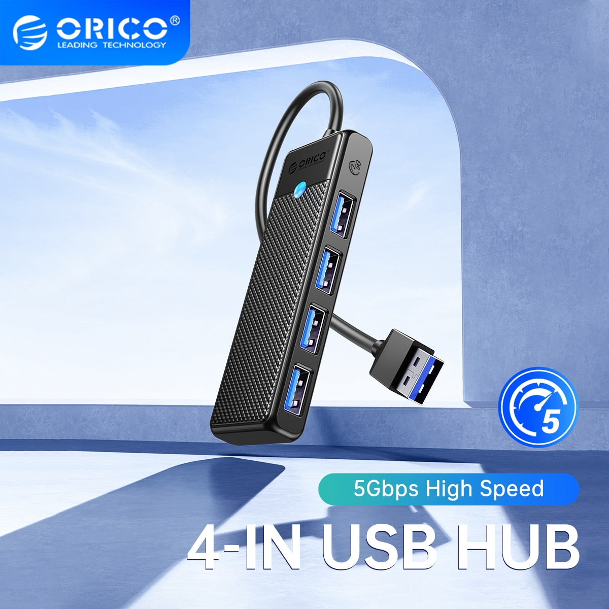 ORICO Type C HUB USB HUB 3.0 4-Port Splitter USB Hub محول توسيع حوض الترا سليم OTG محول لملحقات جهاز الكمبيوتر الشخصي