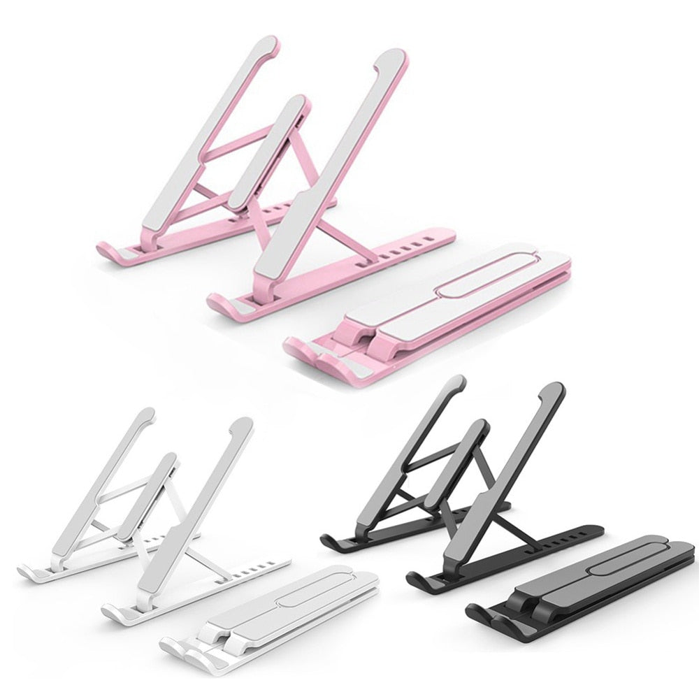 Foldable Laptop Stand Portable Notebook Support Base Holder Adjustable Riser Cooling Bracket for Laptop &amp; Tablet Accessories