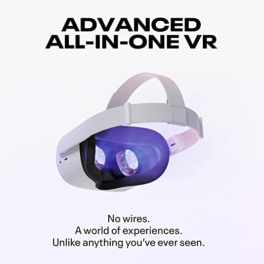 Meta/Oculus Quest 2 Advanced All-In-One Virtual Reality VR Headset Display Panoramic Somatosensory Game Consol 128GB/256GB