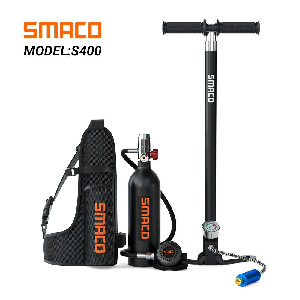 Smaco S400 Scuba Diving Gear/Bottle/Cylinder Oxygen Professional Diving Equipment Scuba Kit Water Pump