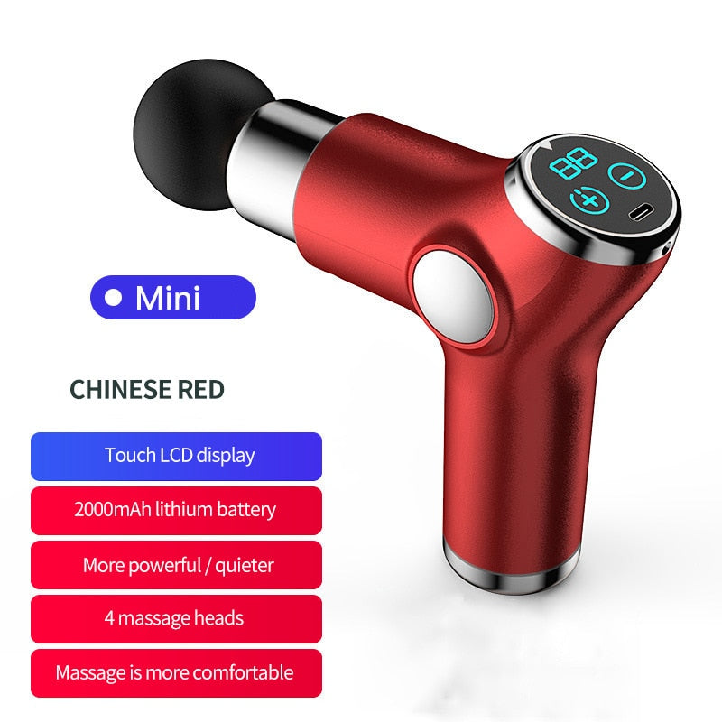 Mini Charging Fascia Gun Vibration Massage Machine Muscle Relaxation Neck And Back Compression Massager Portable Fitness Device