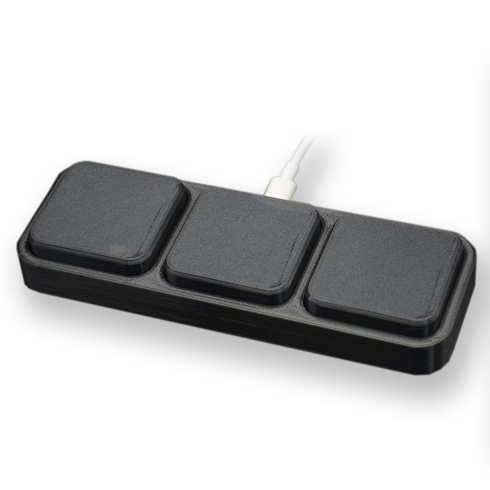 1/2/3 Large Key USB Programmable Macro Keyboard For Windows Linux MacOS Hot Key Mouse One Key Button USB Mini Keyboard