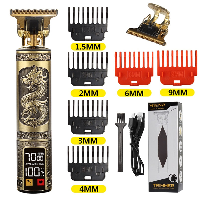 2022 New T9 Electric Hair Clipper Hair Trimmer For Men USB Rechargeable Electric Shaver Beard Barber Adults Hair Cutting Machine