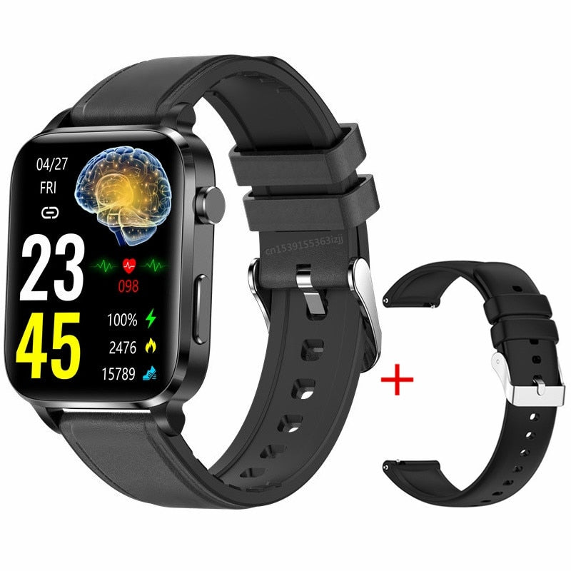 F100 Thermometer Smart Watch Blood Glucose Men Sangao Laser Treat Health Heart Rate Blood Pressure Sport Monitoring Smartwatch