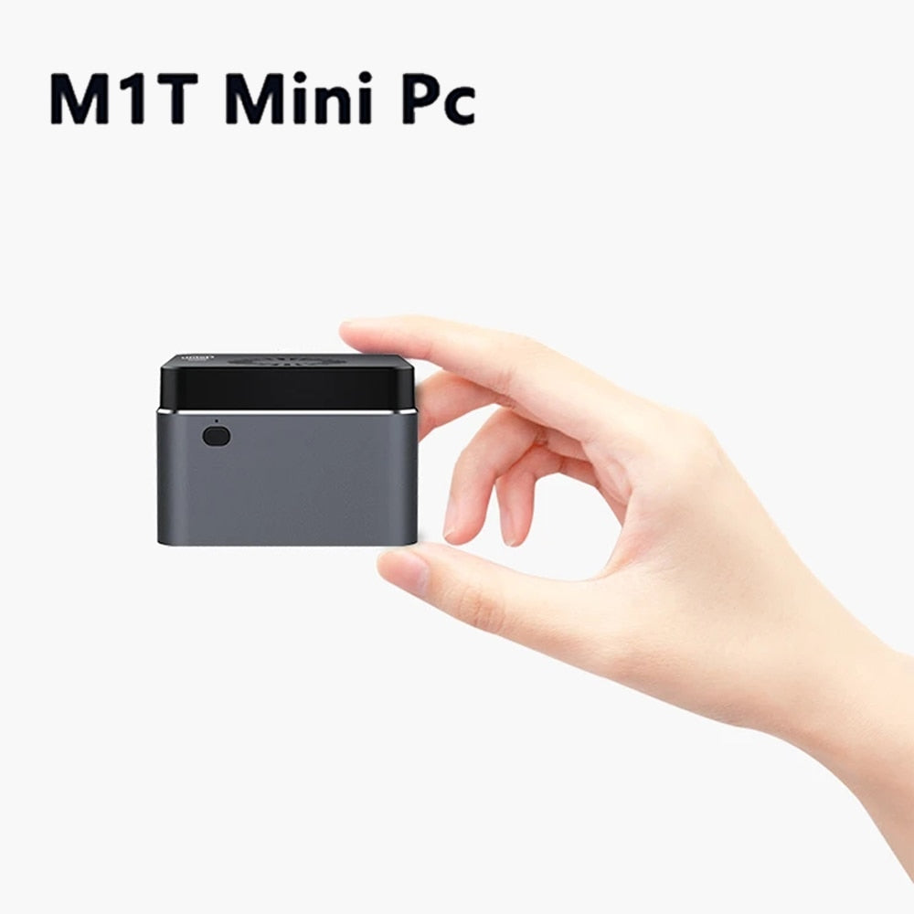 M1T Windows 11 4K Intel Celeron J4125 Mini PC Box DDR4 8GB 128GB 256GB SSD WIFI5 BT4.2 كمبيوتر ألعاب ذكي VS GK3V ZX01 M6